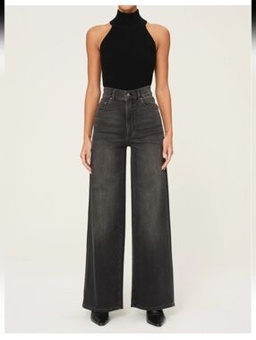 DL1961 Hepburn Wide Leg in Dark Haze  High-Rise 32" Size 25